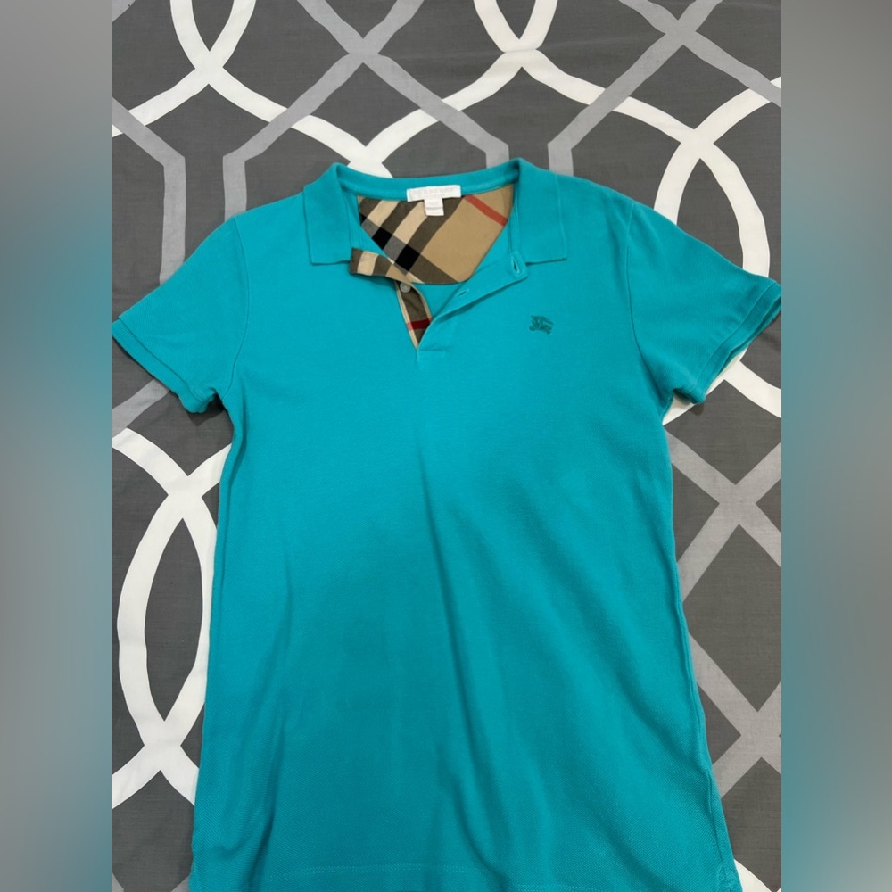 Boys Burberry Polo, Size- 12y, Color- Blue